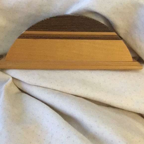 Desk clock, wood new - Picture 3 of 6